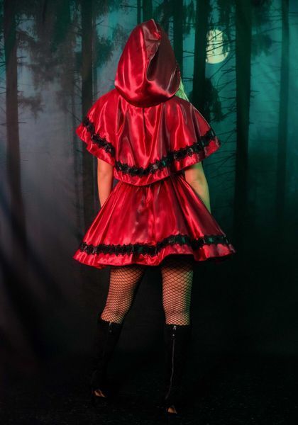 Еротичний костюм Червоної шапочки Leg Avenue Gothic Red Riding Hood L, сукня, накидка SO9124 фото