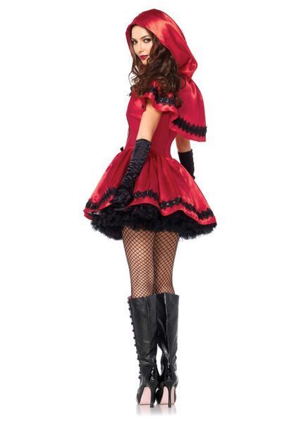 Еротичний костюм Червоної шапочки Leg Avenue Gothic Red Riding Hood L, сукня, накидка SO9124 фото