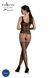 Бодистокинг Passion ECO BS001 One Size black, с доступом, имитация подвязок, флористический декор SO7065 фото 2