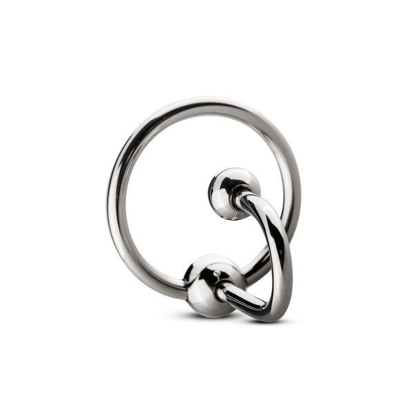 Уретральна вставка із кільцем Sinner Gear Unbendable &ndash; Sperm Stopper Solid, діаметр кільця 2,6 см SO4583 фото