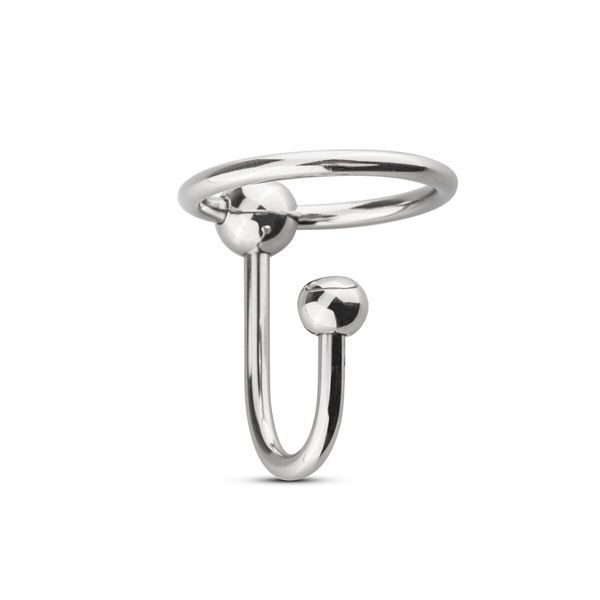 Уретральна вставка із кільцем Sinner Gear Unbendable &ndash; Sperm Stopper Solid, діаметр кільця 2,6 см SO4583 фото