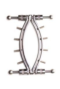 Зажим для вагины Master Series: Spread 'Em Poker Vagina Clamp with Adjustable Pressure Screws, шипы SO8798 фото