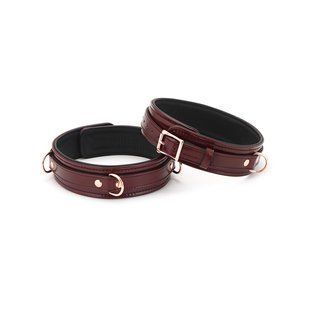 Фіксатори для стегон Liebe Seele Wine Red Thigh Cuffs L Size SO9455 фото