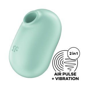 Вакуумный стимулятор с вибрацией Satisfyer Pro To Go 2 Mint SO7795 фото