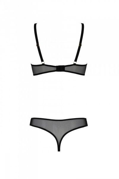 Эротическое боди Passion MARINA BODY, L/XL, black, с открытыми чашками SO9717 фото