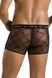 Мужские прозрачные боксеры Passion 032 Short James L/XL Black, сетка SO7567 фото 2