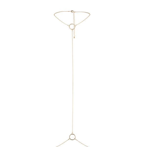 Цепочка на шею и пояс Bijoux Indiscrets Magnifique I Body Chain - Gold, украшение на тело SO2658 фото