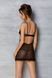 Еротичний пеньюар Passion MARINA CHEMISE, L/XL, black SO9723 фото 7