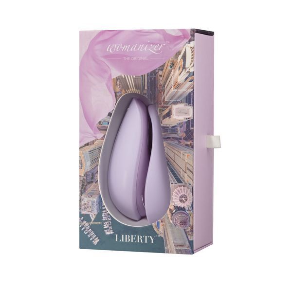 Вакуумний кліторальний стимулятор Womanizer Liberty Lilac SO8746 фото