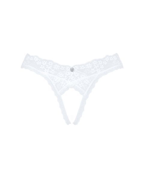 Кружевные танга с доступом Obsessive Heavenlly crotchless thong XL/2XL, с доступом SO8190 фото