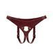 Кожаные трусы для страпона Liebe Seele Wine Red Strap on Harness, универсальный размер SO9464 фото 1