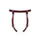 Кожаные трусы для страпона Liebe Seele Wine Red Strap on Harness, универсальный размер SO9464 фото 4