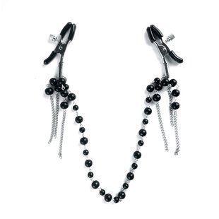 Зажимы для сосков Art of Sex - Nipple clamps Afina Black SO5866 фото