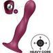 Дилдо Satisfyer Double Ball-R Red, унисекс, подвижные шарики внутри, на присоске SO8774 фото 2