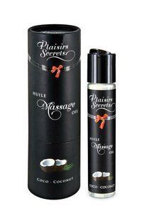 Массажное масло Plaisirs Secrets Coconut (59 мл) с афродизиаками, съедобное, подарочная упаковка SO1838 фото