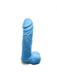 Крафтовое мыло-член с присоской Чистый Кайф Blue size M натуральное SO2639 фото