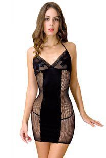 Сукня-сітка Anne De Ales Dernier Tango Black M/L SO4659 фото