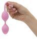 Роскошные вагинальные шарики PILLOW TALK - Frisky Pink с кристаллом, диаметр 3,2см, вес 49-75гр SO2721 фото 2