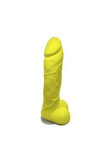 Крафтовое мыло-член с присоской Чистый Кайф Yellow size L натуральное SO2644 фото