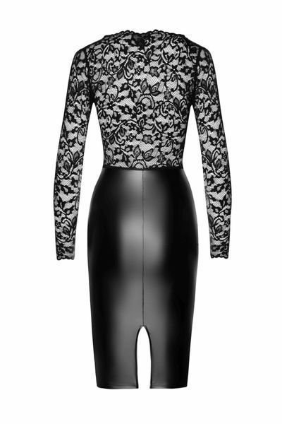Сукня Noir Handmade F295 Euphoria lace and wetlook midi dress - S SX0207 фото