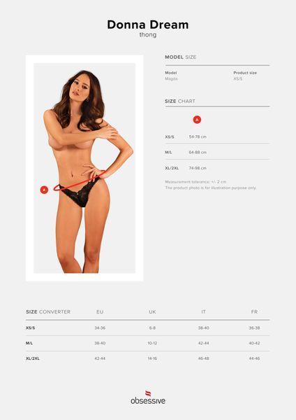 Obsessive Donna Dream thong XL/2XL SO8641 фото