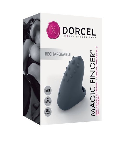 Вибратор на палец Dorcel MAGIC FINGER Black перезаряжаемый, 3 режима работы SO1418 фото
