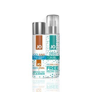 Комплект System JO GWP &mdash; ANAL H2O Lubricant 120 мл + Misting Toy Cleaner 120 мл SO6772 фото