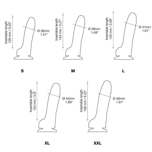 Реалистичный фаллоимитатор Strap-On-Me Sliding Skin Realistic Dildo Vanille - XXL, эффект подвижной SO6260 фото