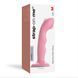 Насадка для страпона з подвійною точковою пульсацією Strap-On-Me TAPPING DILDO WAVE &ndash; CORAL PINK, М SO9622 фото 5
