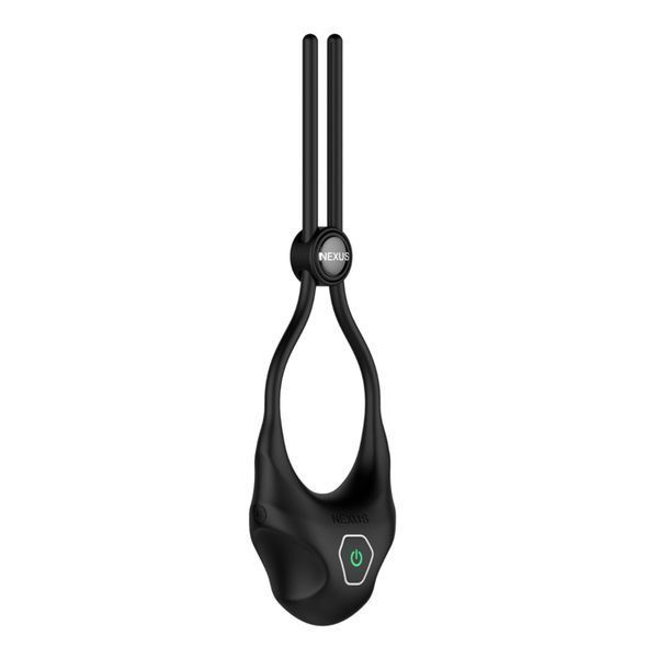 Ерекційне кільце Nexus FORGE Vibrating Adjustable Lasso - Black SO8695 фото