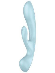 Вибратор-кролик Satisfyer Triple Oh Blue SO7781 фото
