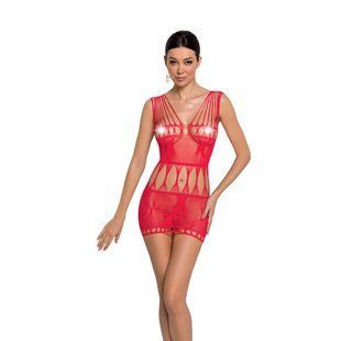 Бодистокинг &mdash; мини-платье с бабочками Passion BS090 red SO6389 фото
