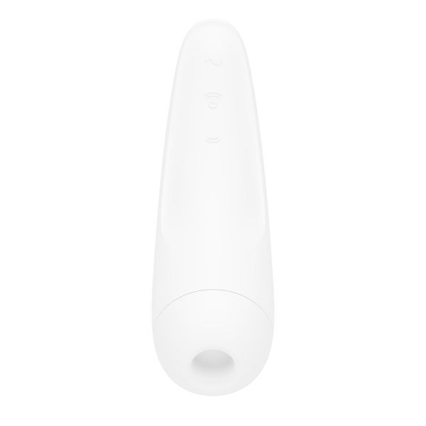 Вакуумный клиторальный стимулятор Satisfyer Curvy 2+ White с управлением через интернет SO3783 фото