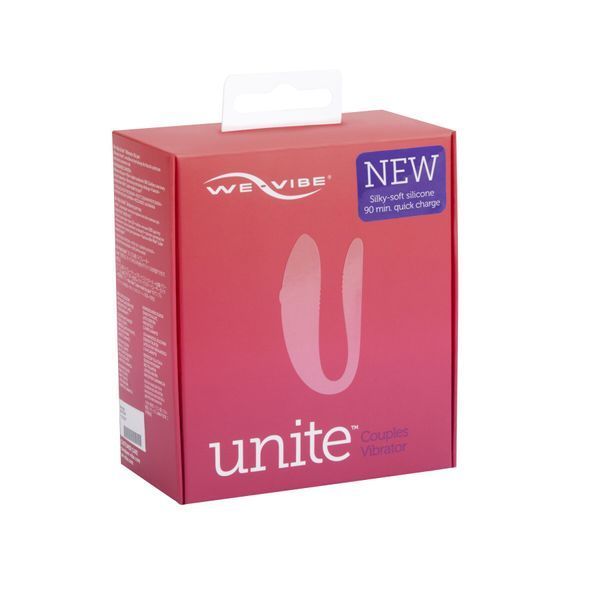Недорогой вибратор для пар We-Vibe Unite Purple, однокнопочный пульт ДУ SO6936 фото