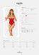 Боди с доступом Obsessive Ingridia crotchless teddy XS/S, красное, открытая грудь SO9025 фото 5