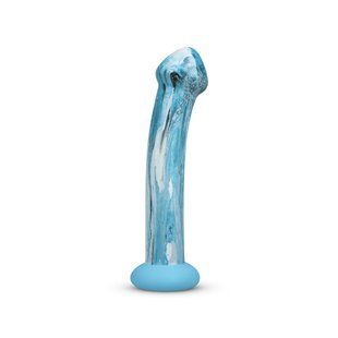 Скляний дилдо Gildo Ocean Ripple, об&rsquo;ємна головка, ідеально для точки G SO8893 фото
