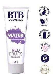 Смазка на водной основе BTB FLAVORED RED FRUITS с ароматом красных фруктов (100 мл) SO7533 фото