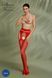 Эротические колготки-бодистокинг Passion ECO S002 red, с доступом, геометрическое плетение SO7088 фото 3