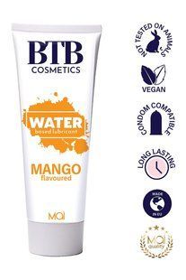Смазка на водной основе BTB FLAVORED MANGO с ароматом манго (100 мл) SO7535 фото