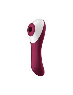 Вакуумный стимулятор с вибрацией Satisfyer Dual Crush Wine Red SO6088 фото
