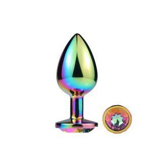 Металлическая анальная пробка MAI Attraction Toys №74 Rainbow SO6040 фото