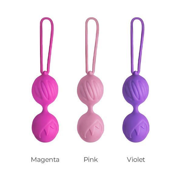 Вагинальные шарики Adrien Lastic Geisha Lastic Balls Mini Magenta (S), диаметр 3,4см, вес 85гр AD40511 фото