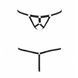 Трусики-стринги из стреп ARMANDA THONG black S/M - Passion Exclusive PS26805 фото 5