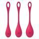 Набор йони бусин Satisfyer Yoni Power 1 Red, диаметр 2-2,5-3см, вес 22-46-74гр SO5547 фото 4