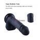 Силіконовий дилдо Hismith 8.3" Silicone Dildo Black SO9971 фото 3