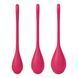 Набор йони бусин Satisfyer Yoni Power 1 Red, диаметр 2-2,5-3см, вес 22-46-74гр SO5547 фото 2