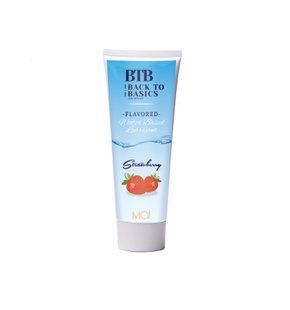 Змазка на водній основі BTB FLAVORED STRAWBERRY з ароматом полуниці (75 мл) SO3971 фото