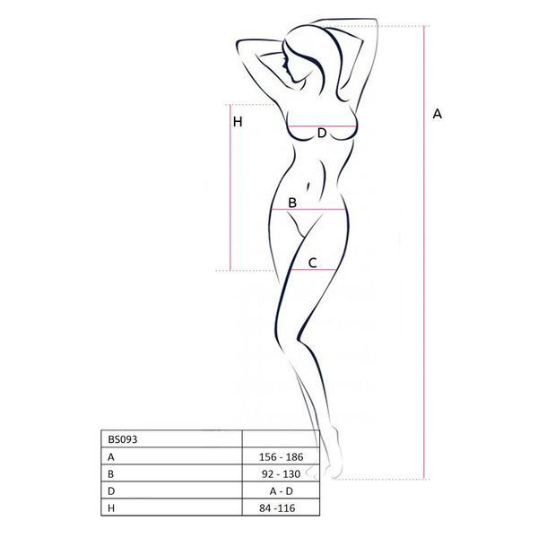 Бодистокинг-платье с глубоким воротом Passion BS093 white, длинные рукава SO6399 фото
