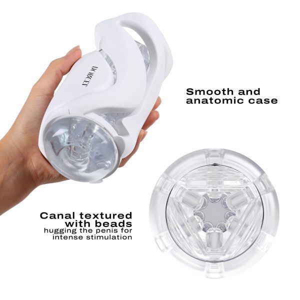 Мастурбатор Dorcel DEEP BLOW WHITE, подвійне використання SO7377 фото