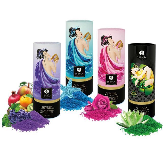 Пінлива сіль для ванни Shunga Dead Sea salt Oriental Crystals &mdash; Ocean Temptations (500 г), сіль Мерт SO6894 фото